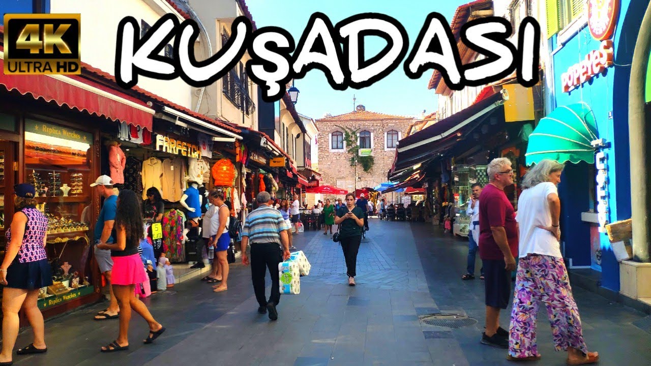 KUŞADASI AYDIN TÜRKİYE WALKING TOUR | September 2024 | 4k UHD 60fps