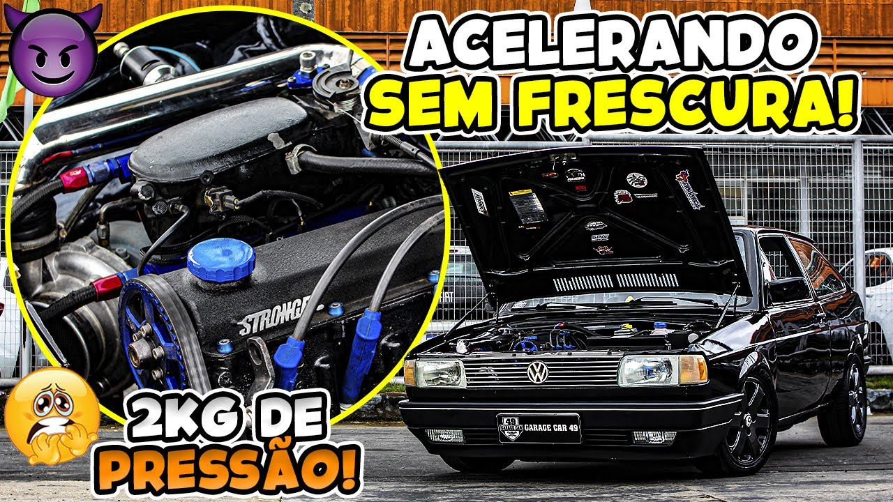 😈300CV COM 2KG DE PRESSÃO NESSE GOL QUADRADO TURBO