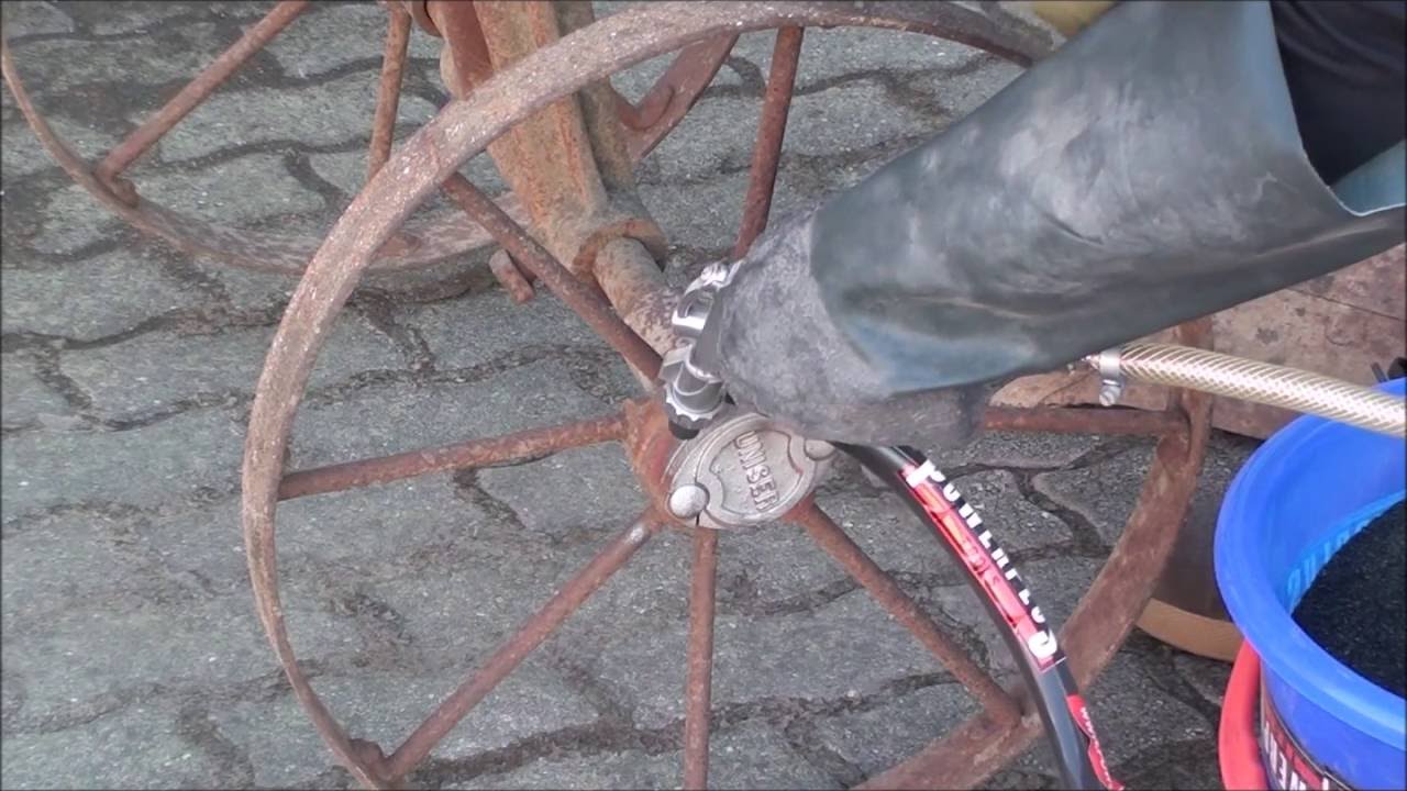 Die einfachste Art Rost zu entfernen - Universal Strahlpistole mit Ansaugschlauch - Sandstrahlen