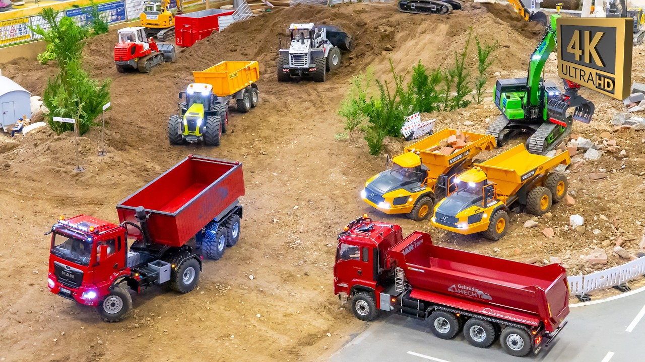 MEGA RC Trucks, Excavators & Cranes in Action – Thalmassing 2025 [4K]