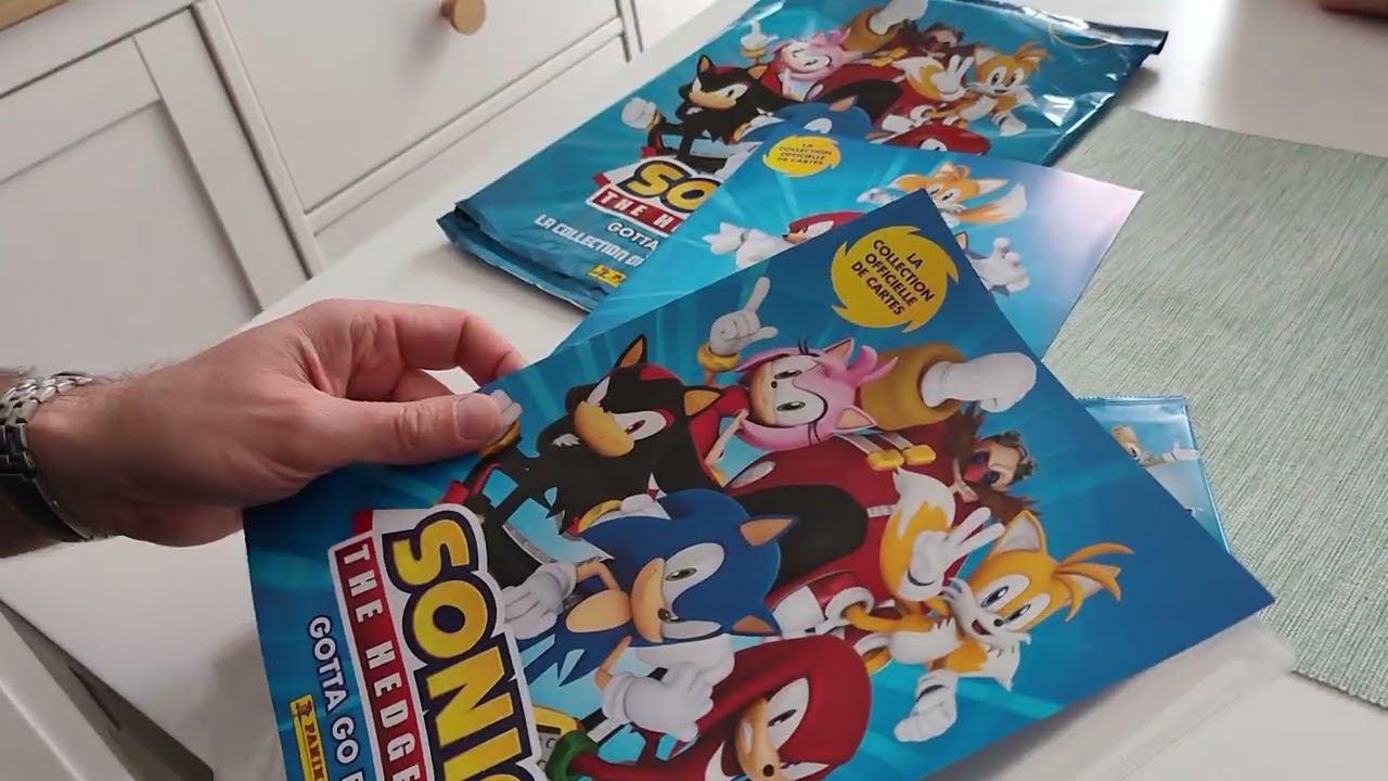 Ouverture de boosters et packs de cartes Sonic the Hedgehog de Panini