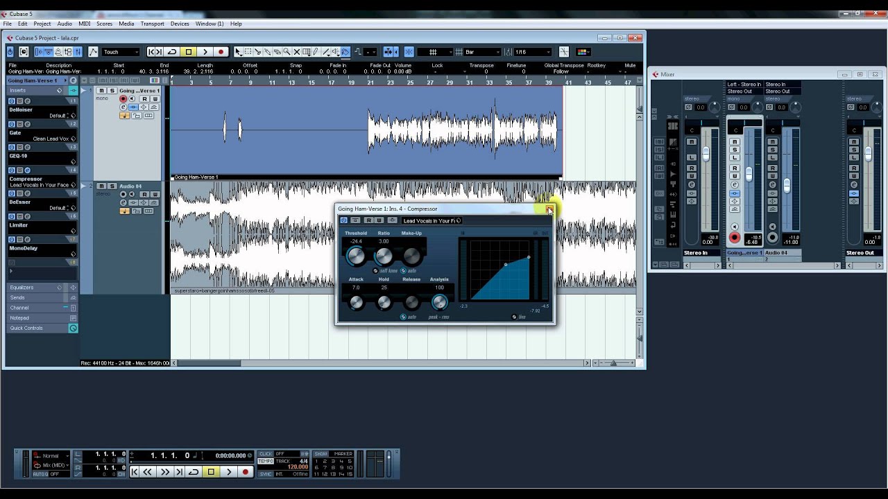 Studio Quality Vocals in Cubase 5 (mixing and a bit of mastering) -TUTORIAL_ | iamsickflowz
