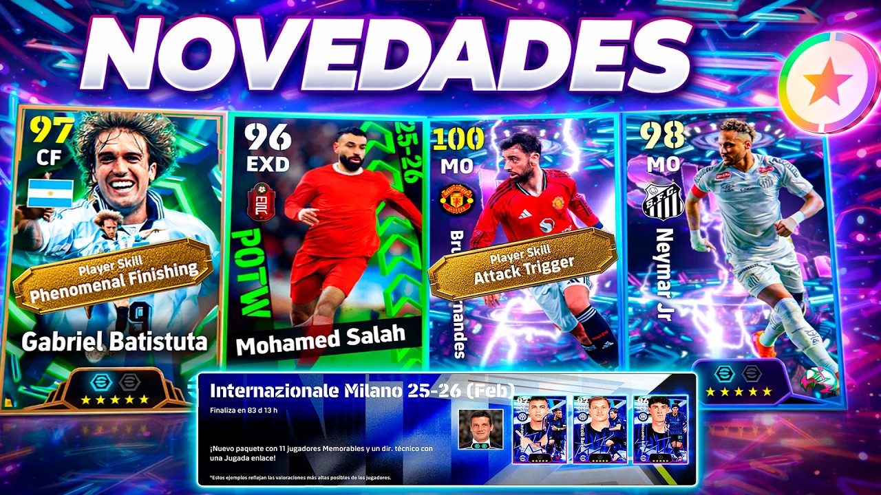 🚨 NOVEDADES eFootball 🎁 Show Time GRATIS 🎁 NUEVA Habilidad Attack Trigger ✅ POTW 🟢 Pack Inter Milan
