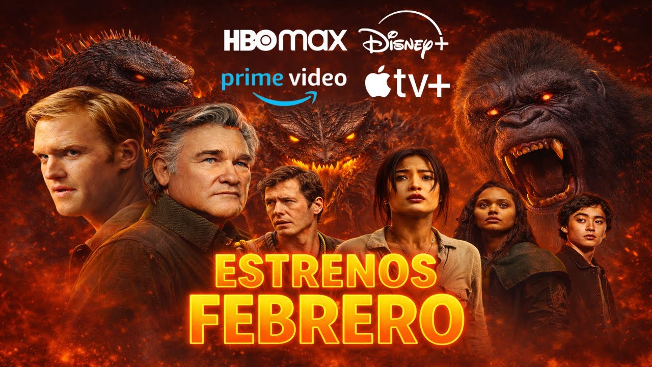NUEVOS Estrenos FEBRERO 2026: Todo lo que Llegar&aacute; a HBO Max, Amazon Prime, Disney Plus y Apple TV