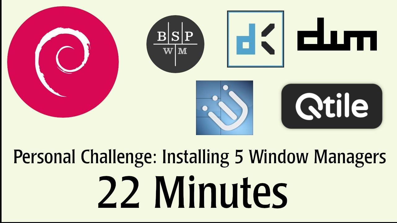 Speed Challenge:  Install 5 Customized Window Managers on Debian Bookworm