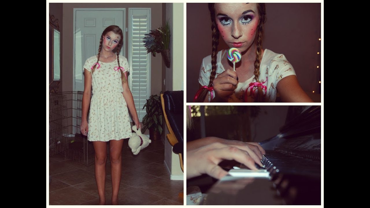 Halloween Creepy Doll Makeup, Hair, & Costume!
