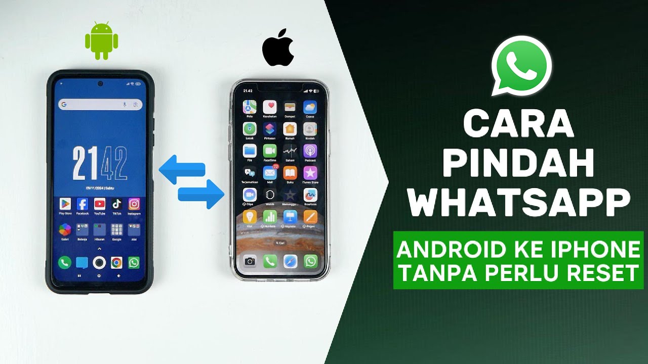 (TERBARU 2024) Cara Memindahkan WhatsApp dari Android ke iPhone Baru TANPA RESET