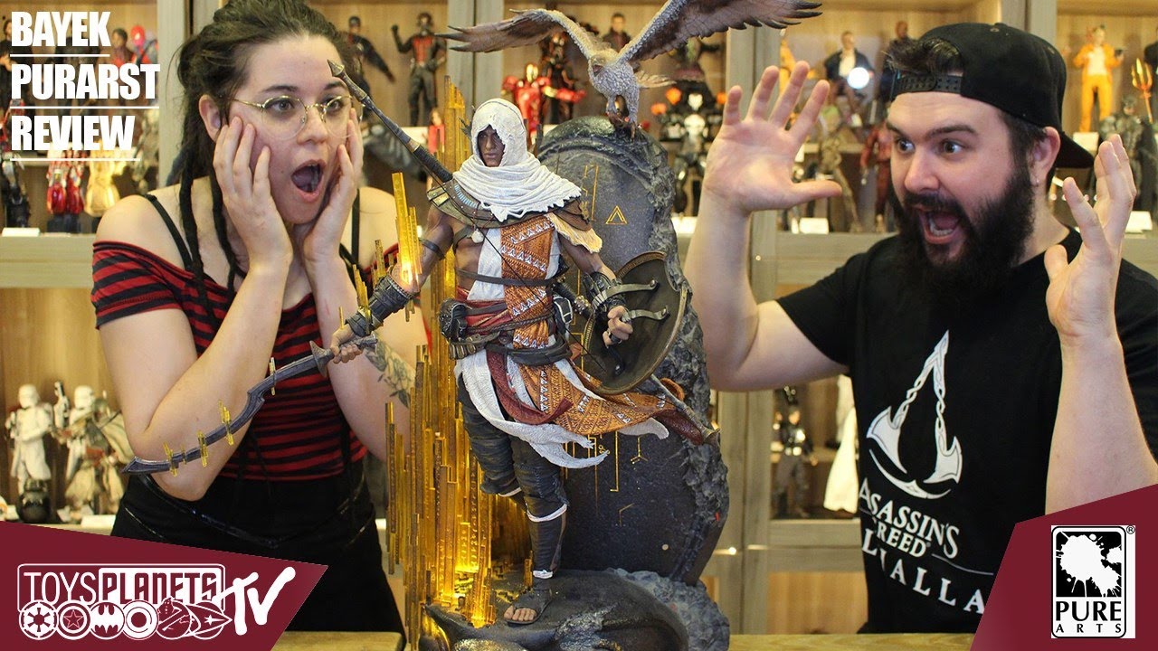 Review Toysplanets Assassin's Creed 1/4 Bayek Animus Pure Arts Statue !