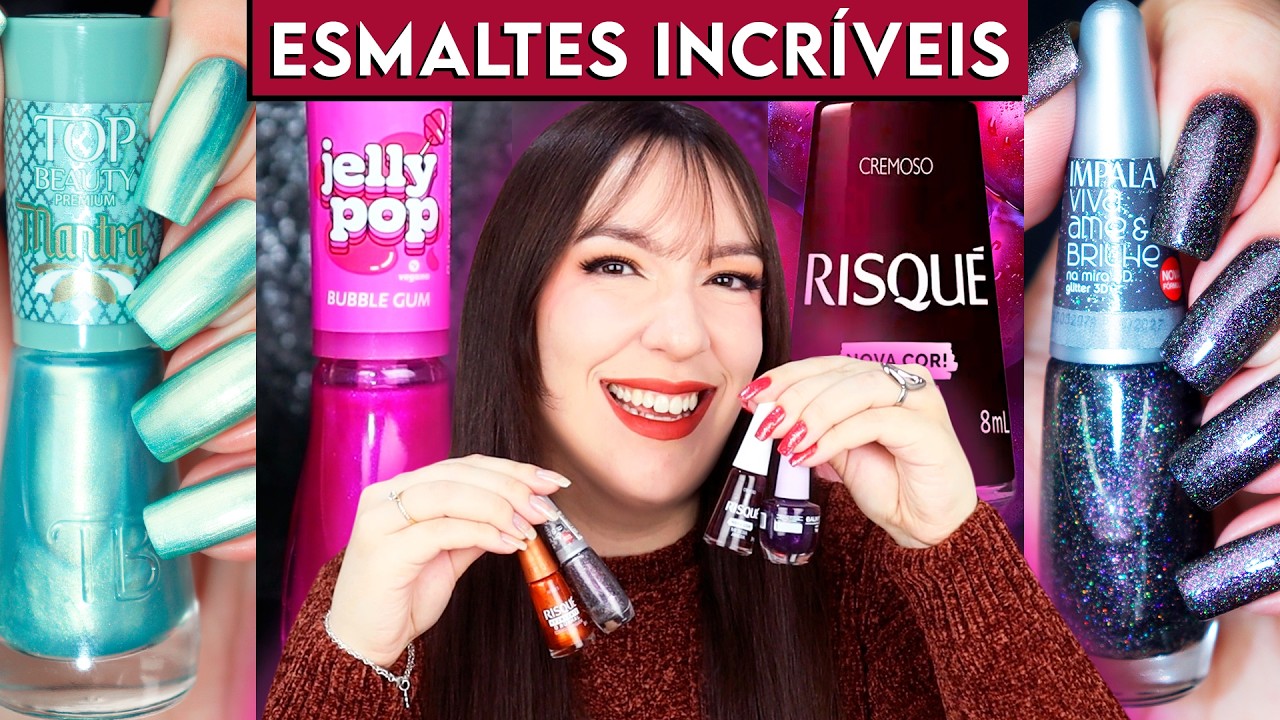 ESMALTES &Uacute;NICOS que VALEM CADA CENTAVO 💅✨ Esmaltes nacionais diferentes e com uma qualidade incr&iacute;vel