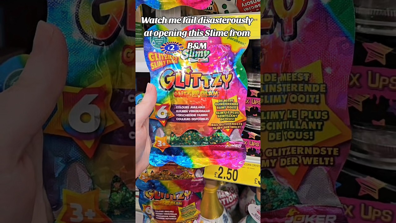 MASSIVE FAIL opening this Slime from B&M! #Slime #asmr #slimeopening #slimefail #fail