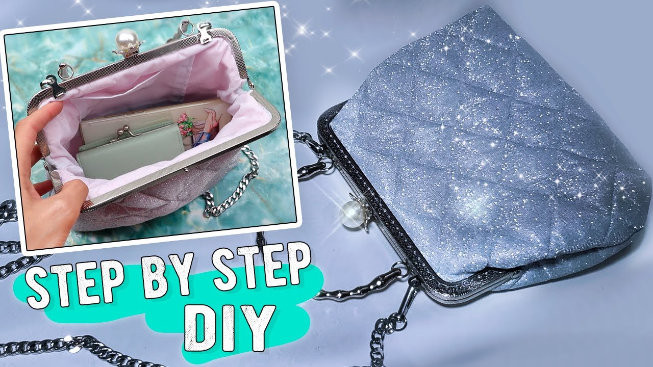 IT IS SO SPARKLE!! THE FRAME BAG + PATTERN MAKING | Purse from Clothes