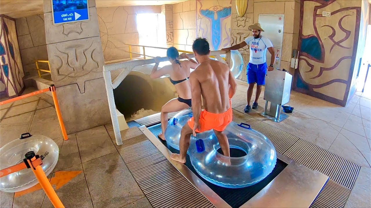 Shark Attack Waterslide Ride at Aquaventure Waterpark in Dubai