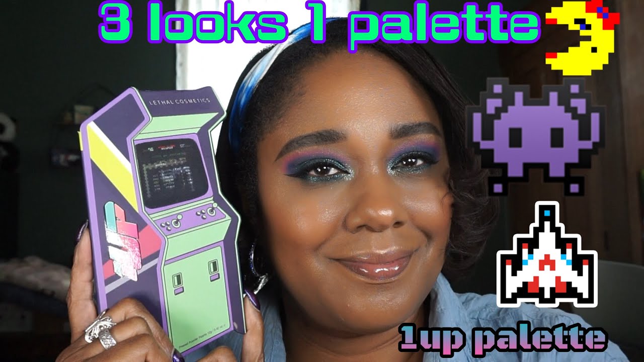 3 LOOKS 1 PALETTE | LETHAL COSMETICS 1UP PALETTE | CNUTBUTRBEAUTY