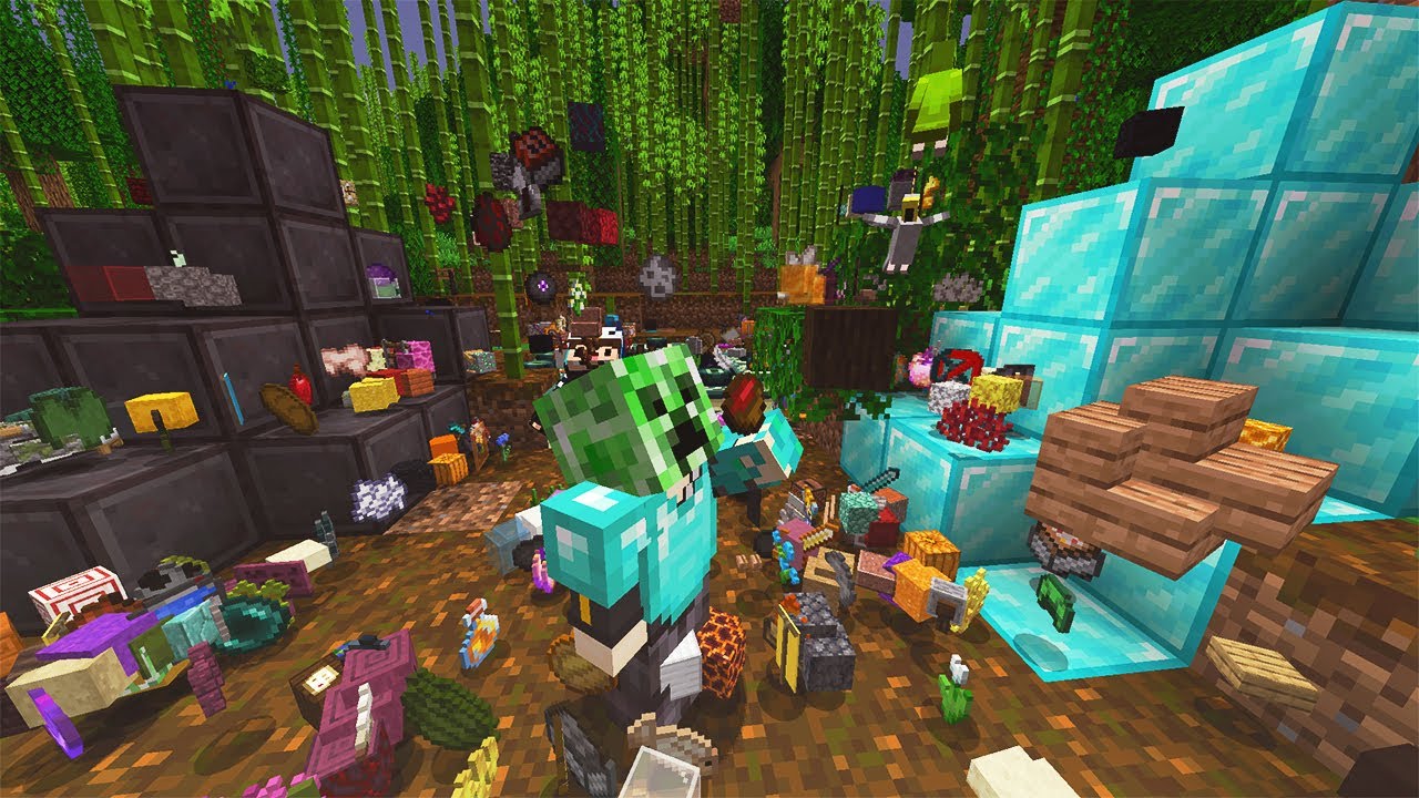 MINECRAFT Tapi SEMUA BARANG YANG KITA BUANG BAKAL JADI RANDOM ITEM!!