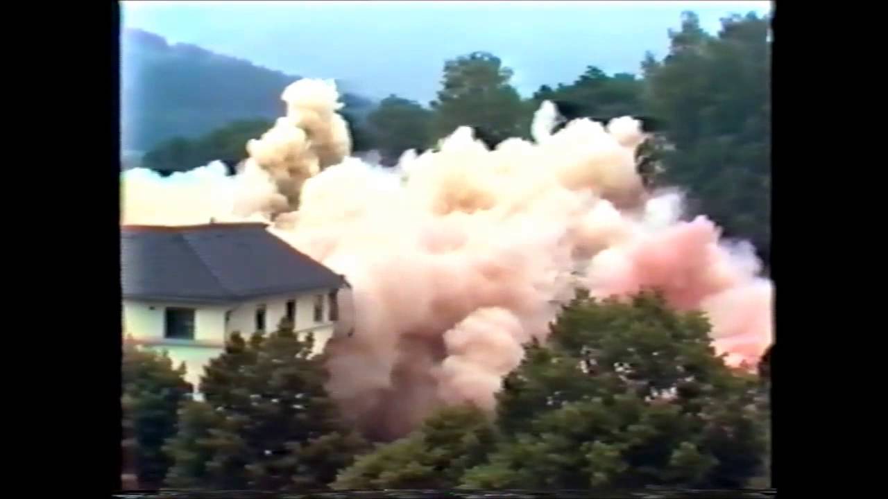 Abriss Krankenhaus Gummersbach 1986