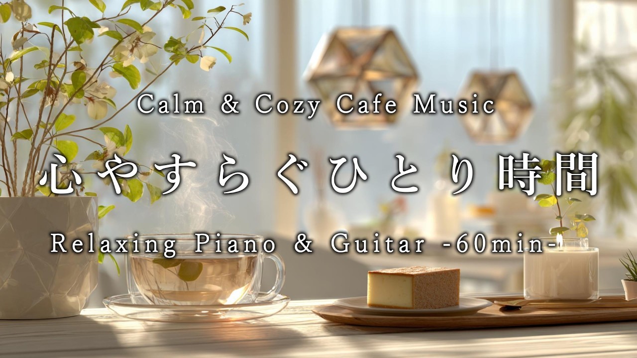 【カフェBGM】心やすらぐひとり時間|リラックス・読書・勉強・作業用ピアノ音楽60分|Music for relaxing, reading, studying, and working