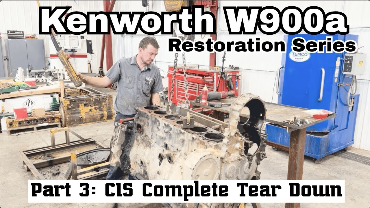 Серия статей о реставрации Kenworth W900a, часть 3: Разборка C15.