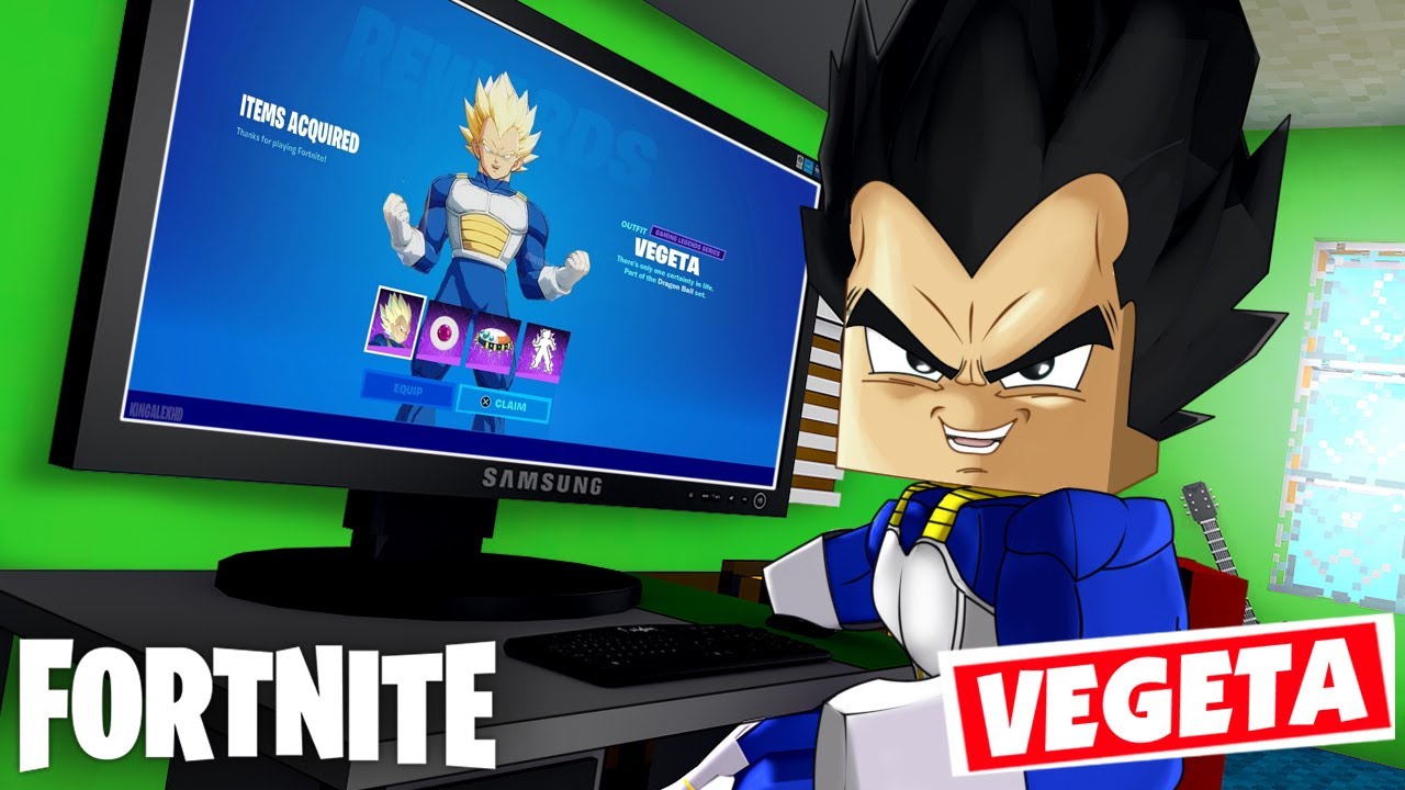 E se VEGETA JOGASSE FORTNITE ? MINECRAFT Dragon Ball SUPER