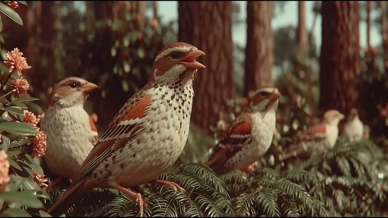 Forest Birds Chirping In Rain 🌿 Relaxation, Stress Relief, Better Sleep, Studying & Meditation