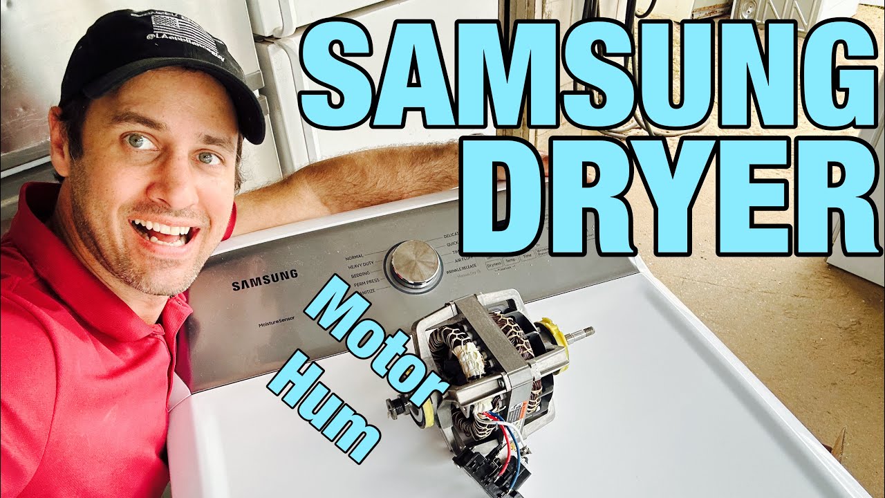 Почему гудит двигатель сушильной машины Samsung? | Быстрое решение проблемы с двигателем | DVE50R...