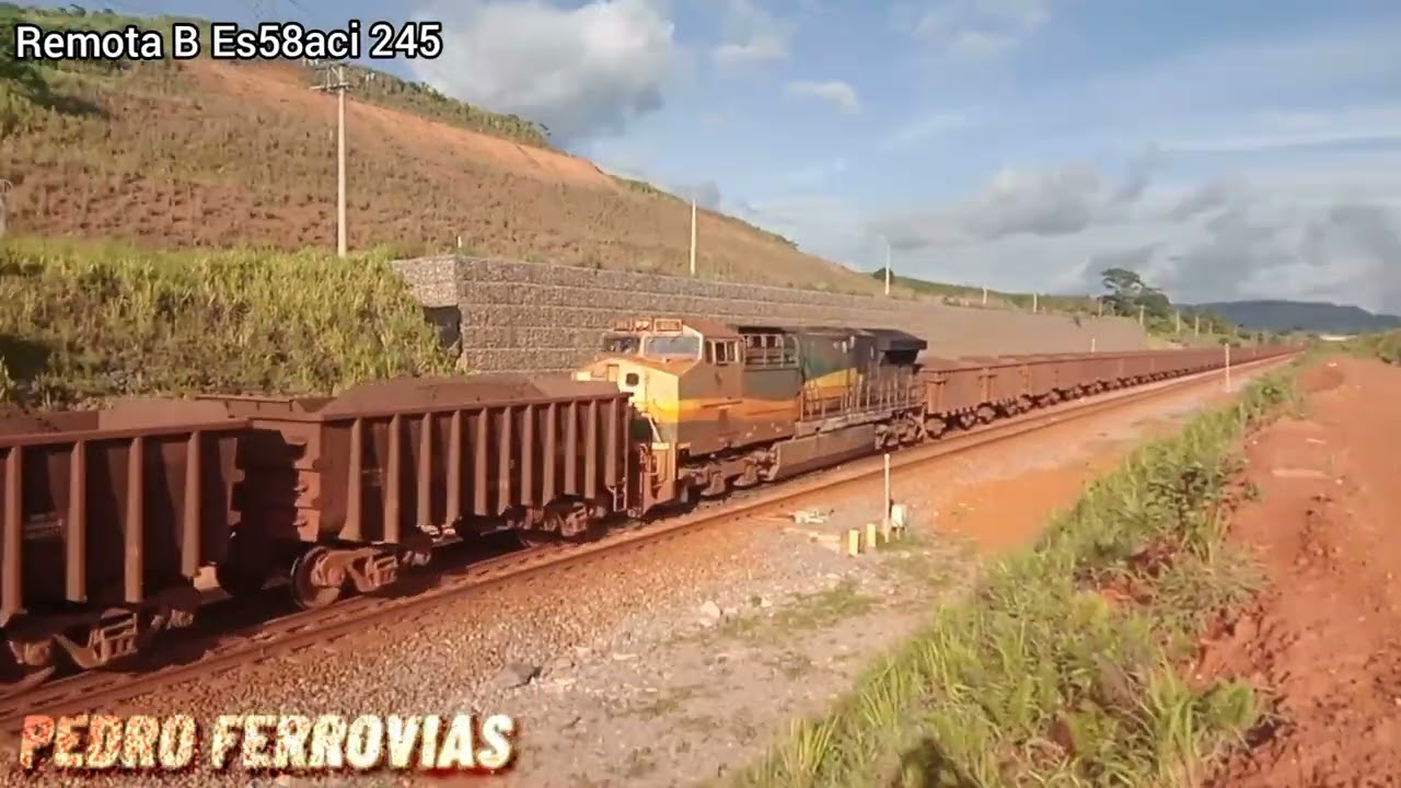Inédito Trem de Minério 220 vagões Passando no amv km 011 do ramal S11d da vale em Parauapebas-PA!