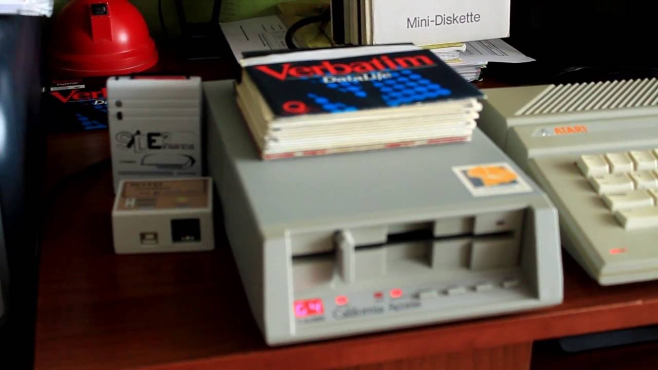 Real Atari 130XE and floppy disk drive CA-2001