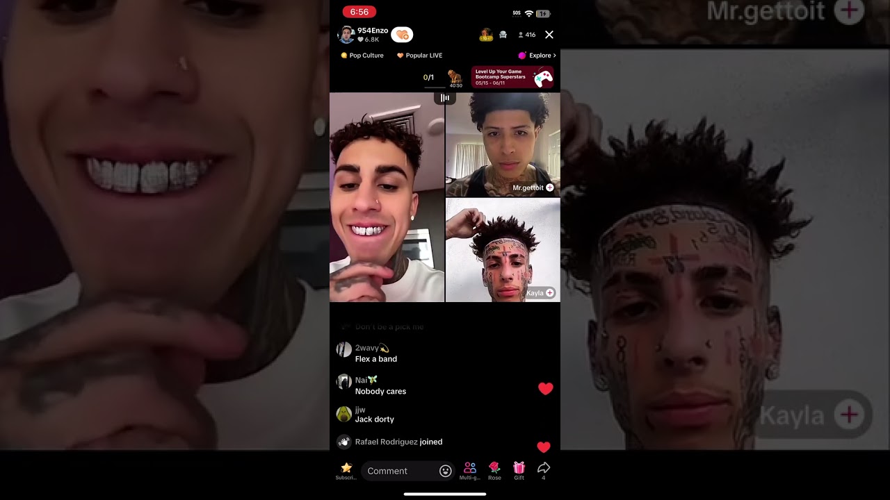 Island boy flyysoulja 954 Enzo trillo og gets into a heated argument on TikTok live