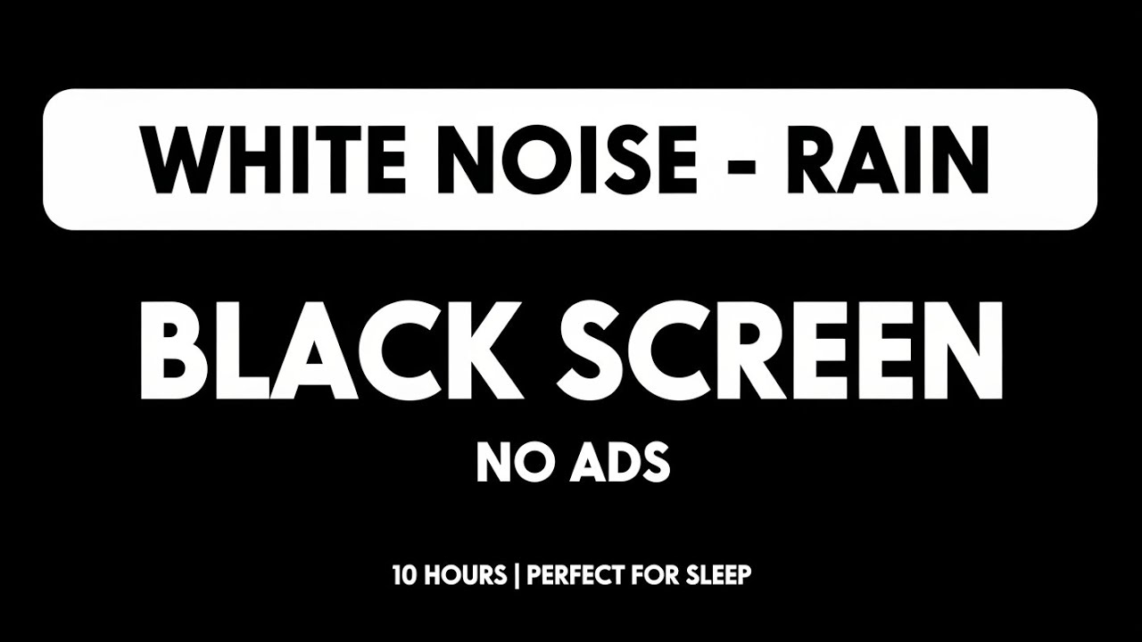 White Noise Rain Sounds 🌧️ Deep Sleep, Relaxation & Stress Relief