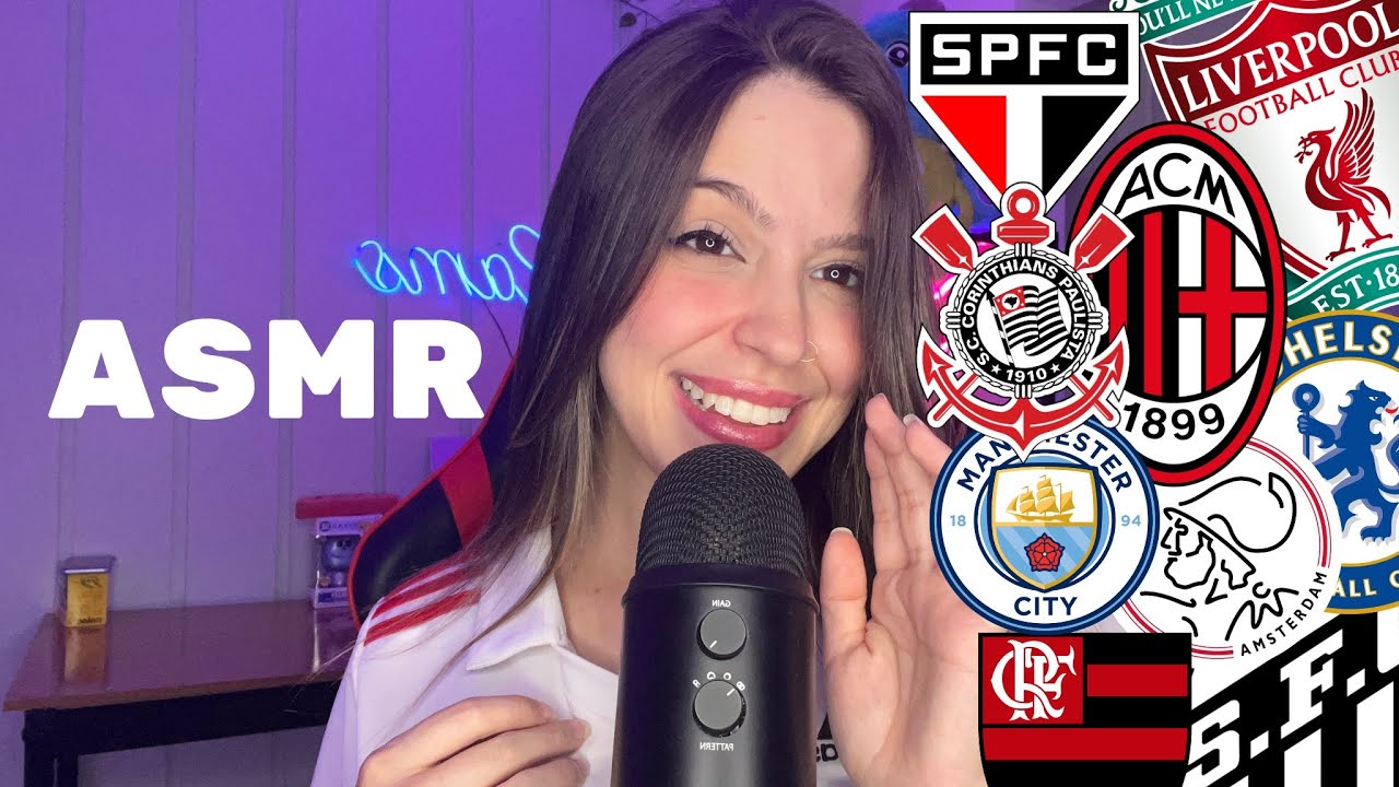 ASMR SUSSURRANDO NOMES DOS TIMES CAMPEÕES DO MUNDIAL 🏆