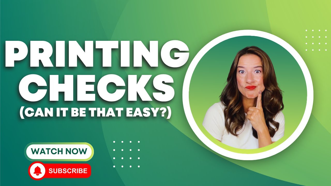 How to Print a single check in Quickbooks Online!