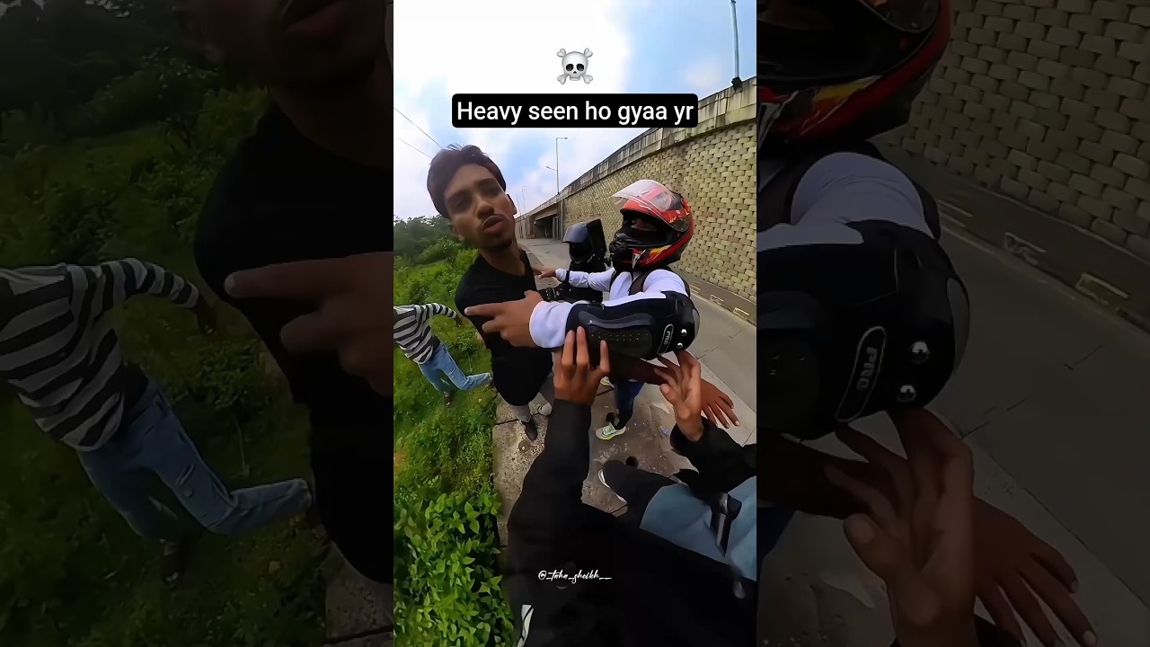 HEAVY JAGADA HO GYA..🤯😱 #roadrage #chapri #biker #rider #motovlog #fight #reels #shorts #viral