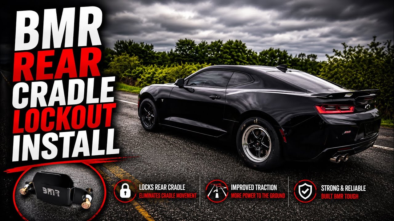 BMR Rear Cradle lockout installation - Installing BMR cradle lockout on 6th Gen Camaro - BMR-BK063