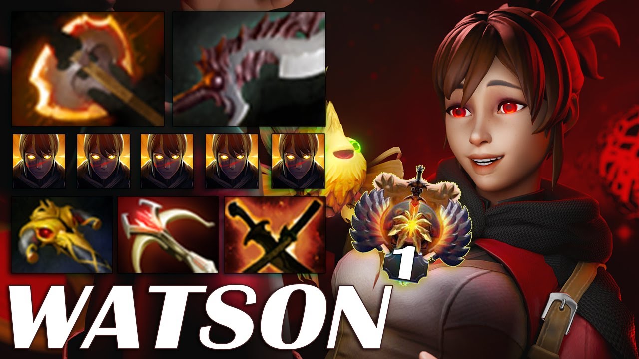 Watson [Marci] Combo With IO Madness Carry Power Unleash Super Damage Delivery Gank All Map Dota2