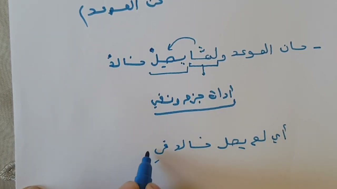 جزم الفعل المضارع و الجملة الشرطية المستوى السادس ابتدائي