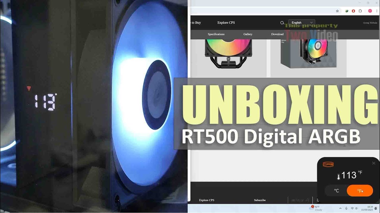 Pccooler RT500 Digital ARGB Unboxing & Installing