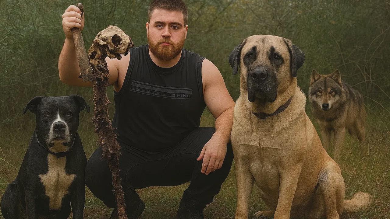 Sa Gubat, Nakakita Ako ng Higanteng Buto! Pinag-agawan ng mga Aso kasama si Pitbull at Kangal