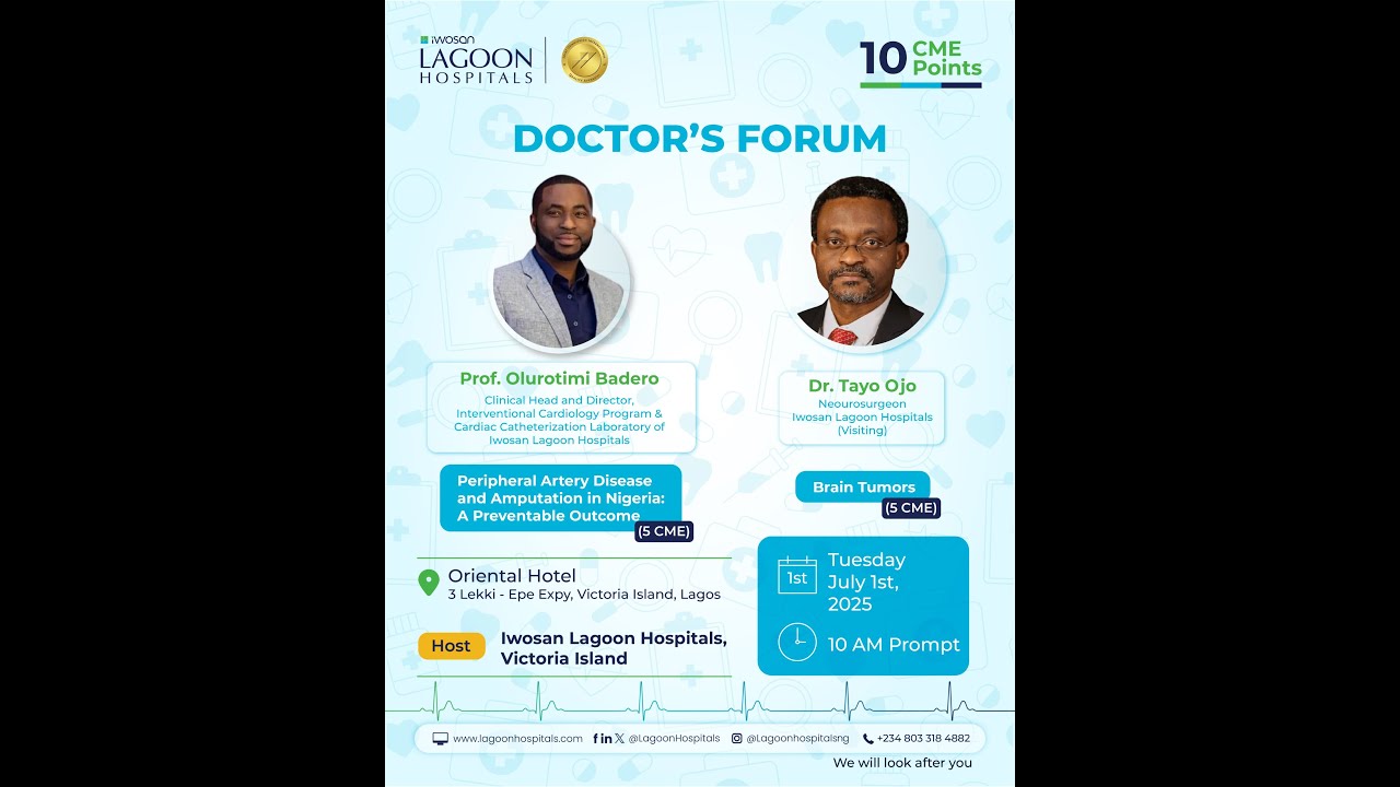 Doctor's Forum : Peripheral Artery Disease & Amputation  and  Brain Tumors.