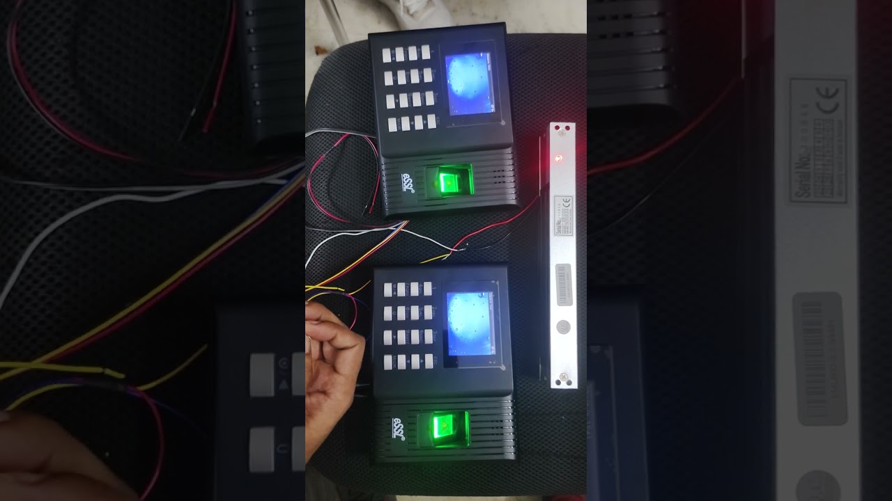How to connect two biometric devices easily. Access Control System दरवाजे पर एक्सेस कंट्रोल सिस्टम