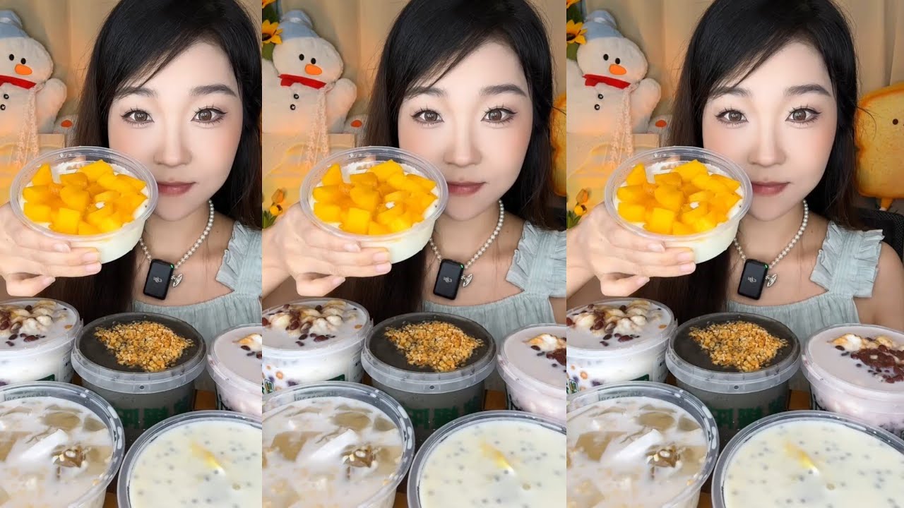 Eating Chinese Sweet Cream Treats 😋 | Dessert Mukbang ASMR