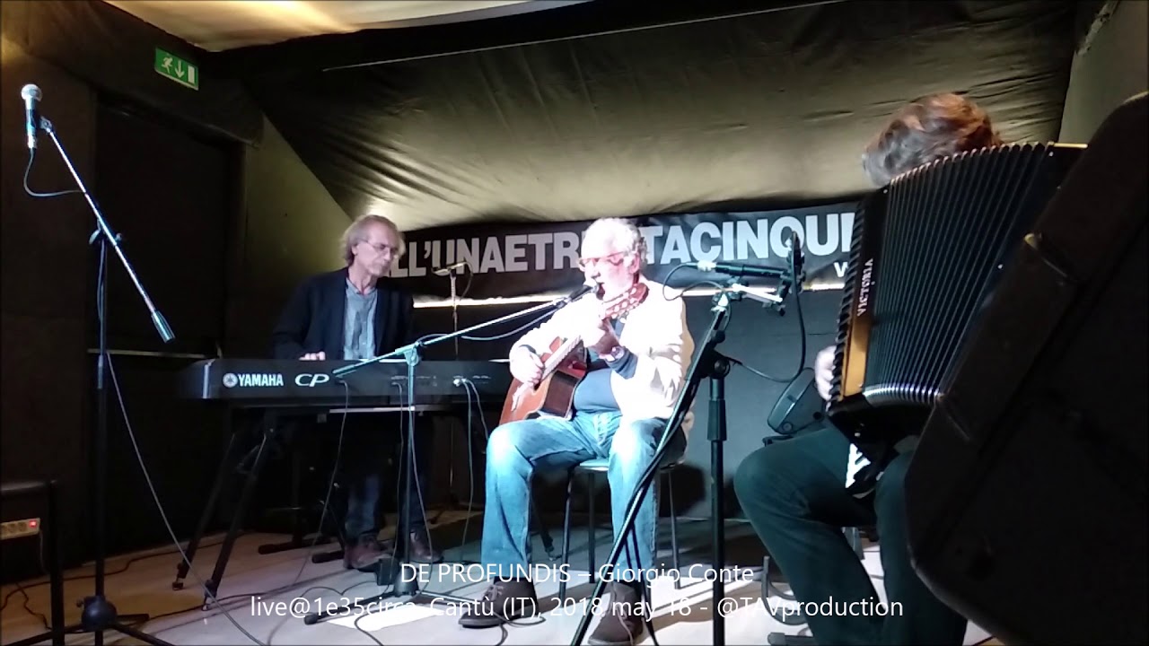 DE PROFUNDIS – Giorgio Conte live@1e35circa, Cantù IT, 2018 may 18   @TAVproduction