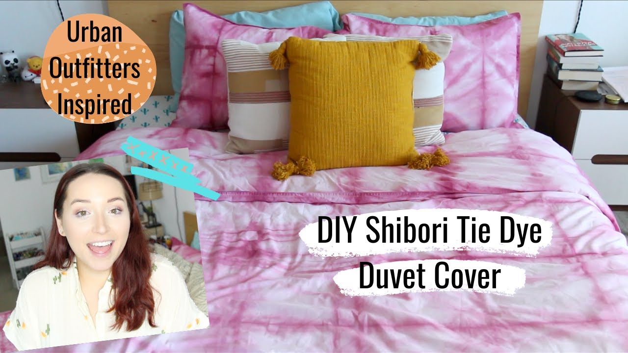 DIY Shibori Tie Dye Duvet Cover | How I made Urban Outfitters Bedding Cheaply!