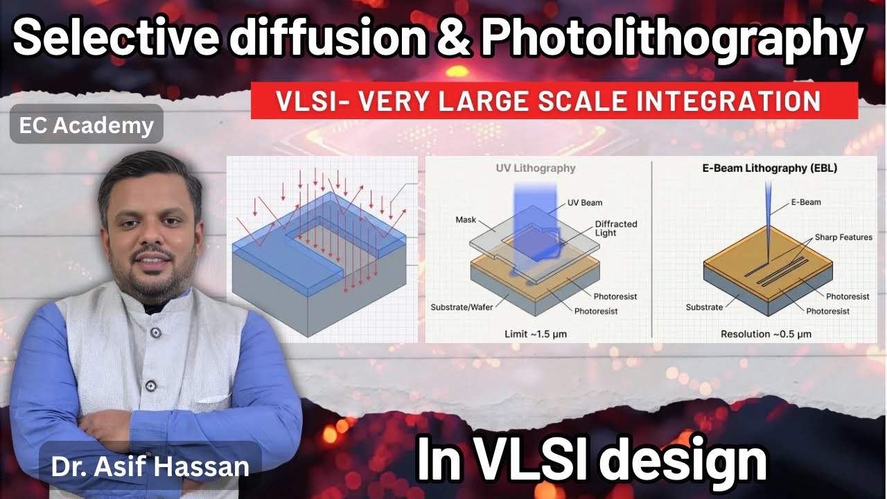 The Selective Diffusion and Photolithography || Understanding VLSI | EC Academy 