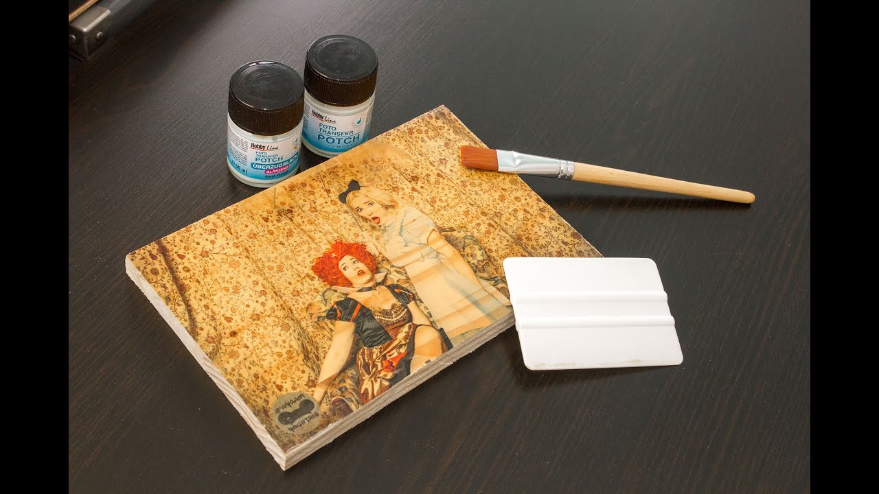 DIY: Foto auf Holz übertragen mit Foto Potch Transferset