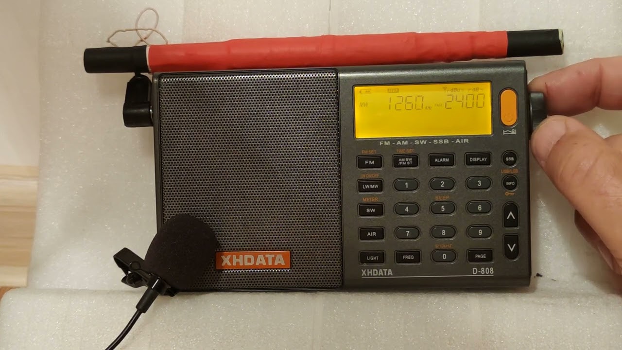 XHDATA D-808+.ферритовая антенна.  Мощный прием на средних волнах.