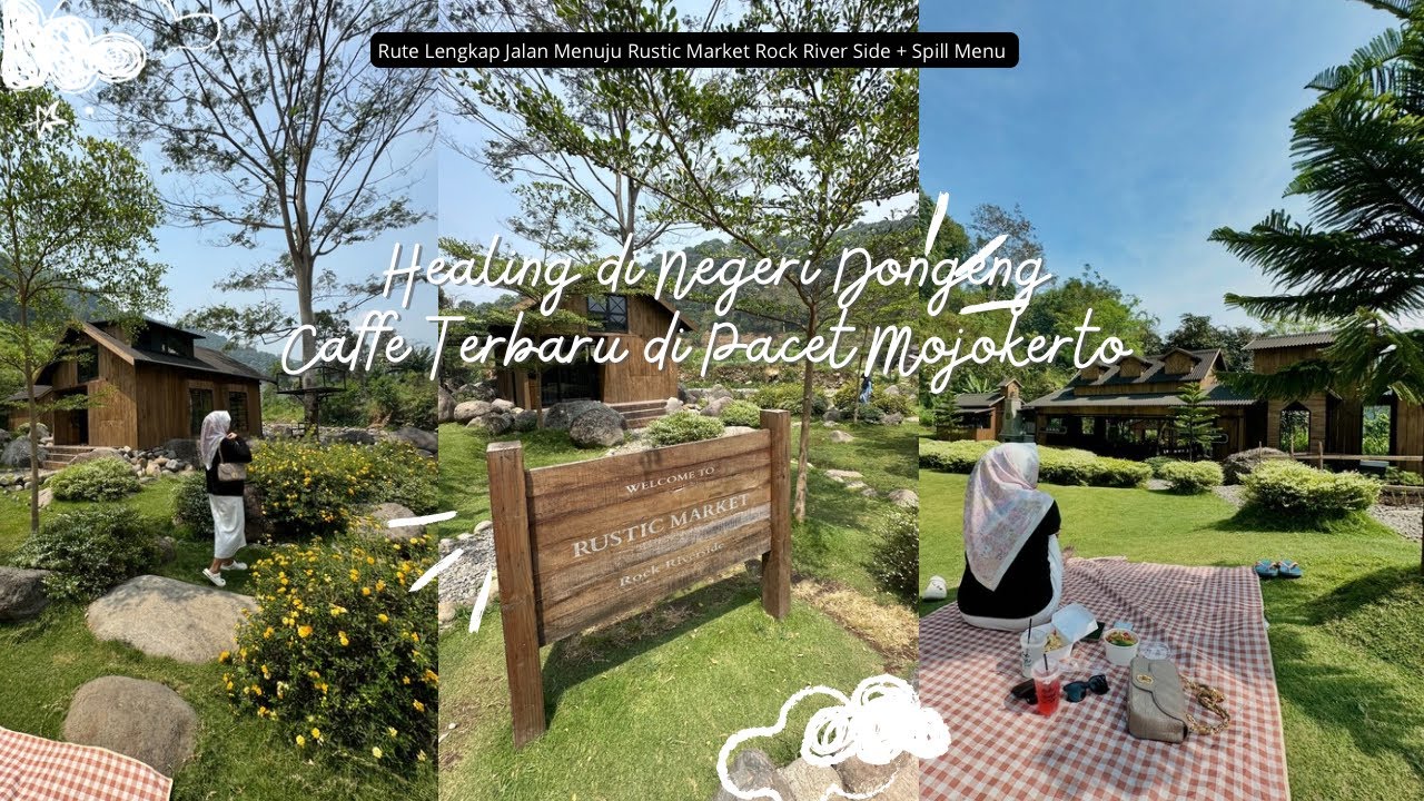 Cafe di Pacet Mojokerto‼️RUSTIC MARKET ROCKRIVERSIDE -  Spill Menu & Rute Akses Lokasi