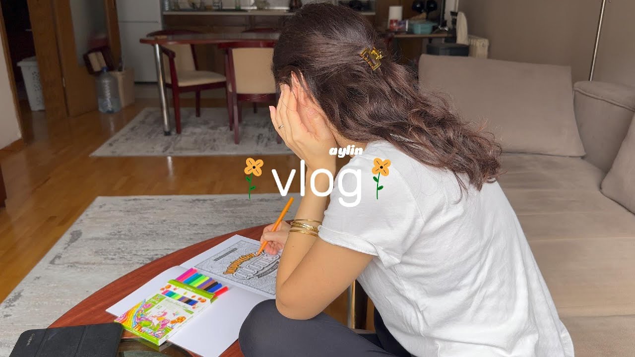 sessiz vlog🌷| Makedonya'daki sakin hayatım | ev işleri,kahvaltı,mandala,mini alışveriş,kahve keyfi🍳🍞