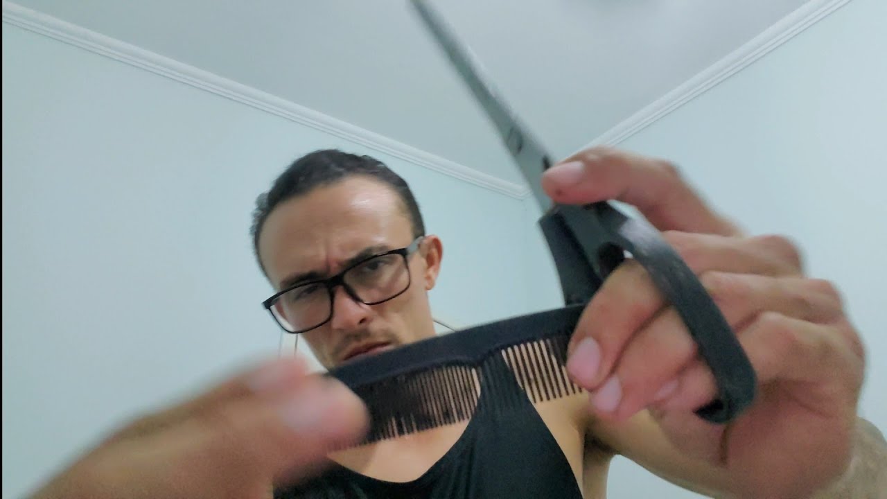 ASMR ✂️ CORTANDO SEU CABELO, só que na minha casa