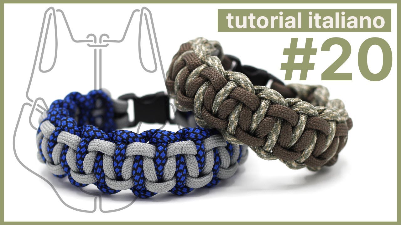 DOPPIO COBRA Braccialetto in paracord | Tutorial Italiano #20 blacksquirrel paracord