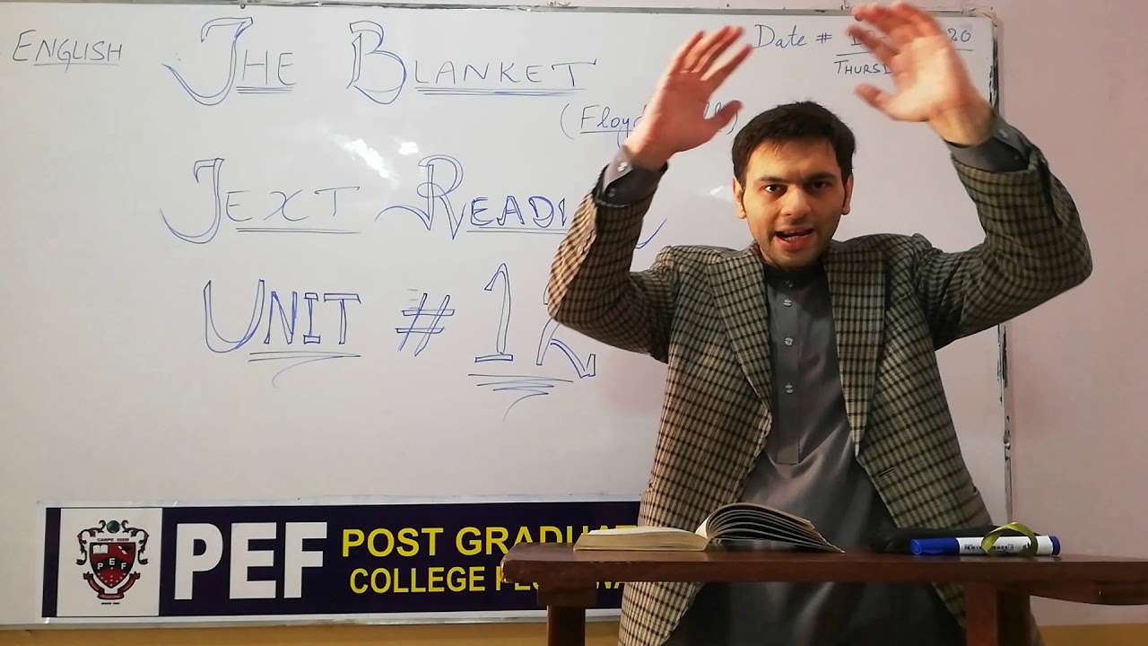 English (1st Year) The Blanket Summary