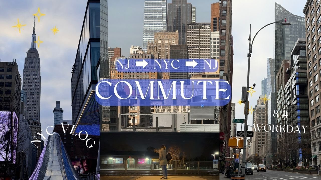 Realistic NYC Workday in my life | commuting from NJ ➡️  NYC